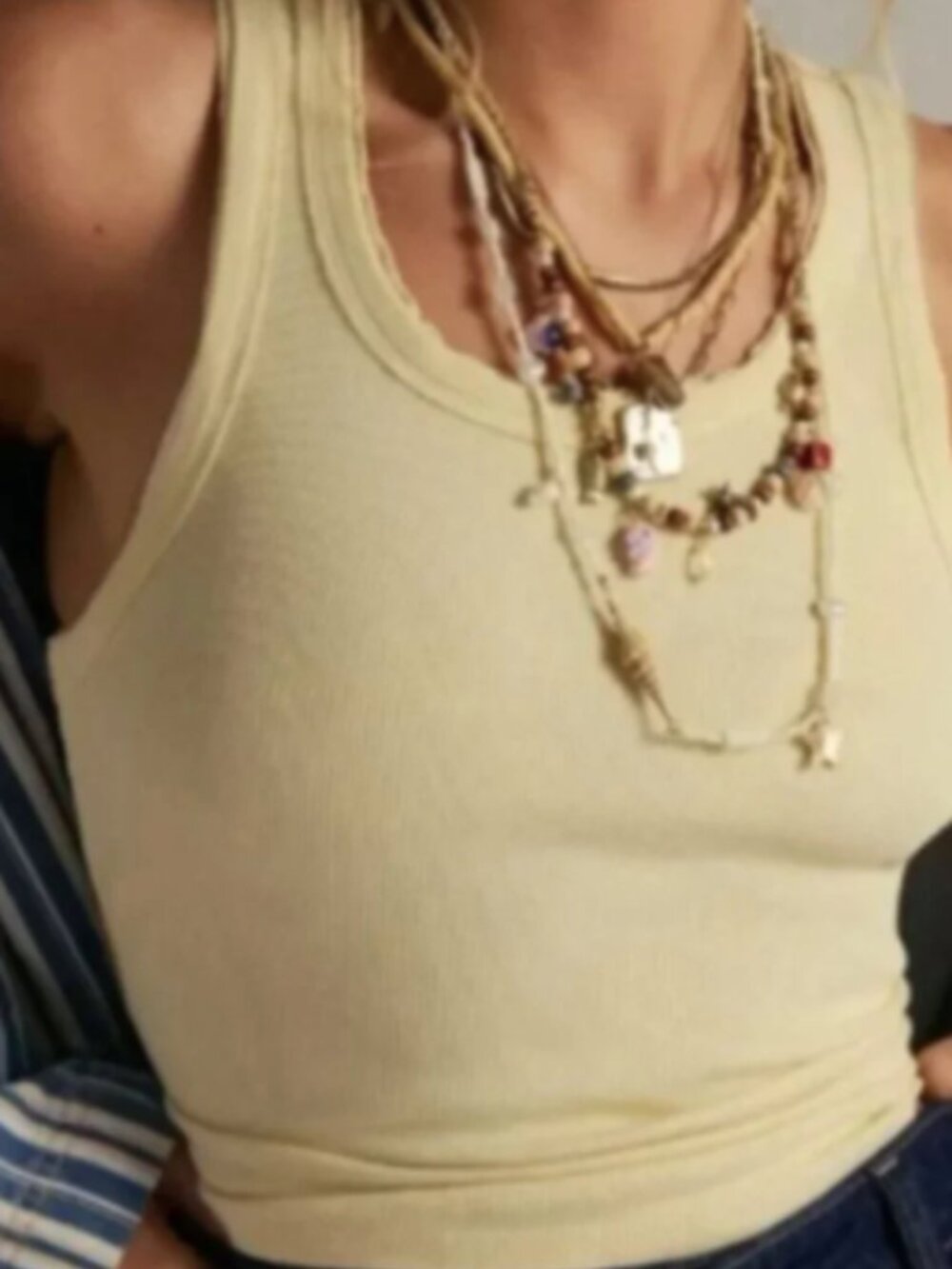 NWT Free People We the Free Rowan Tank in Perfect Flan (M) - Picture 2 of 5